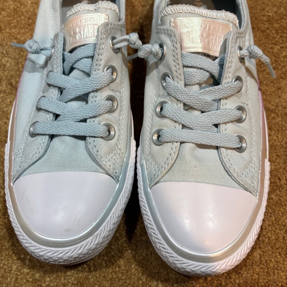 Converse All Stars Sneakers Light Blue Women's Size 8.5 New - Picture 4 of 8